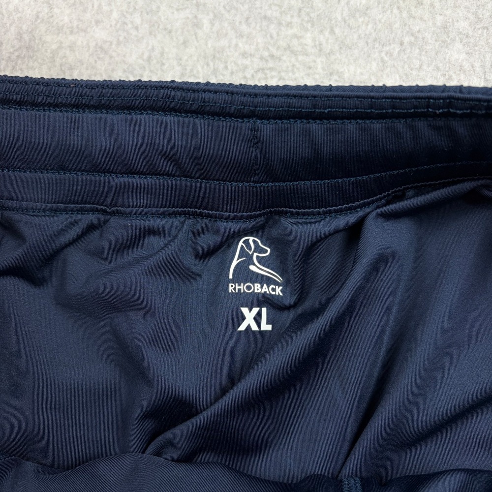 Rhoback Grit Gym Shorts Mens XL Blue Athletic Performance Stretch Golf Lined 7" - Picture 7 of 9